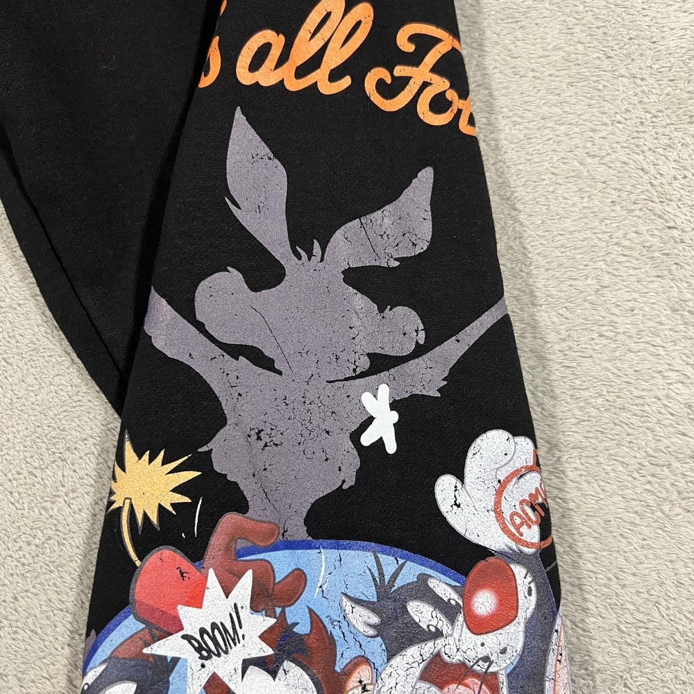 Civil Regime Looney Tunes Jogger Sweatpants Mens Medium Black - Picture 3 of 14